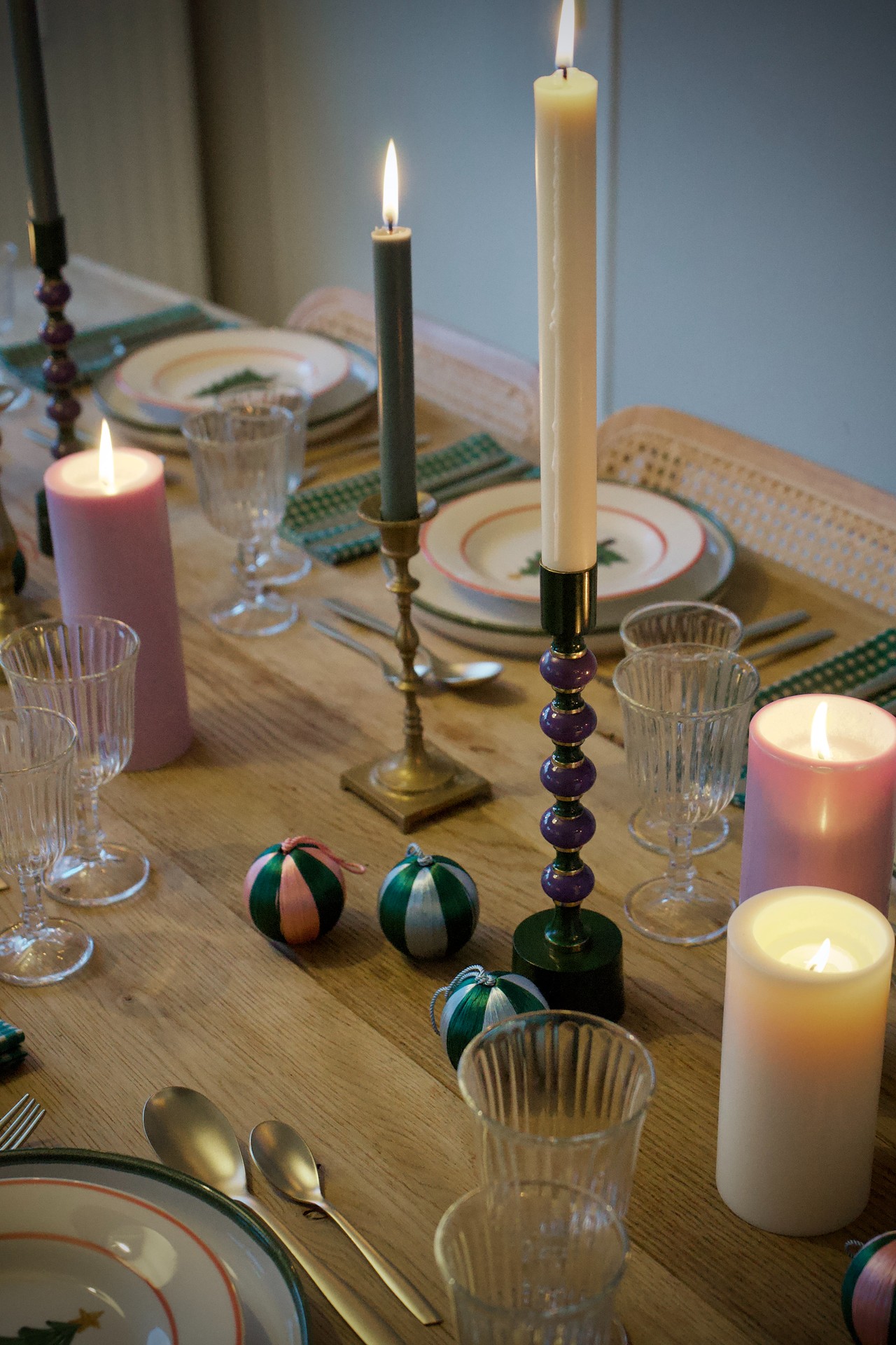 Table décorée pour les fêtes par Pistache Club