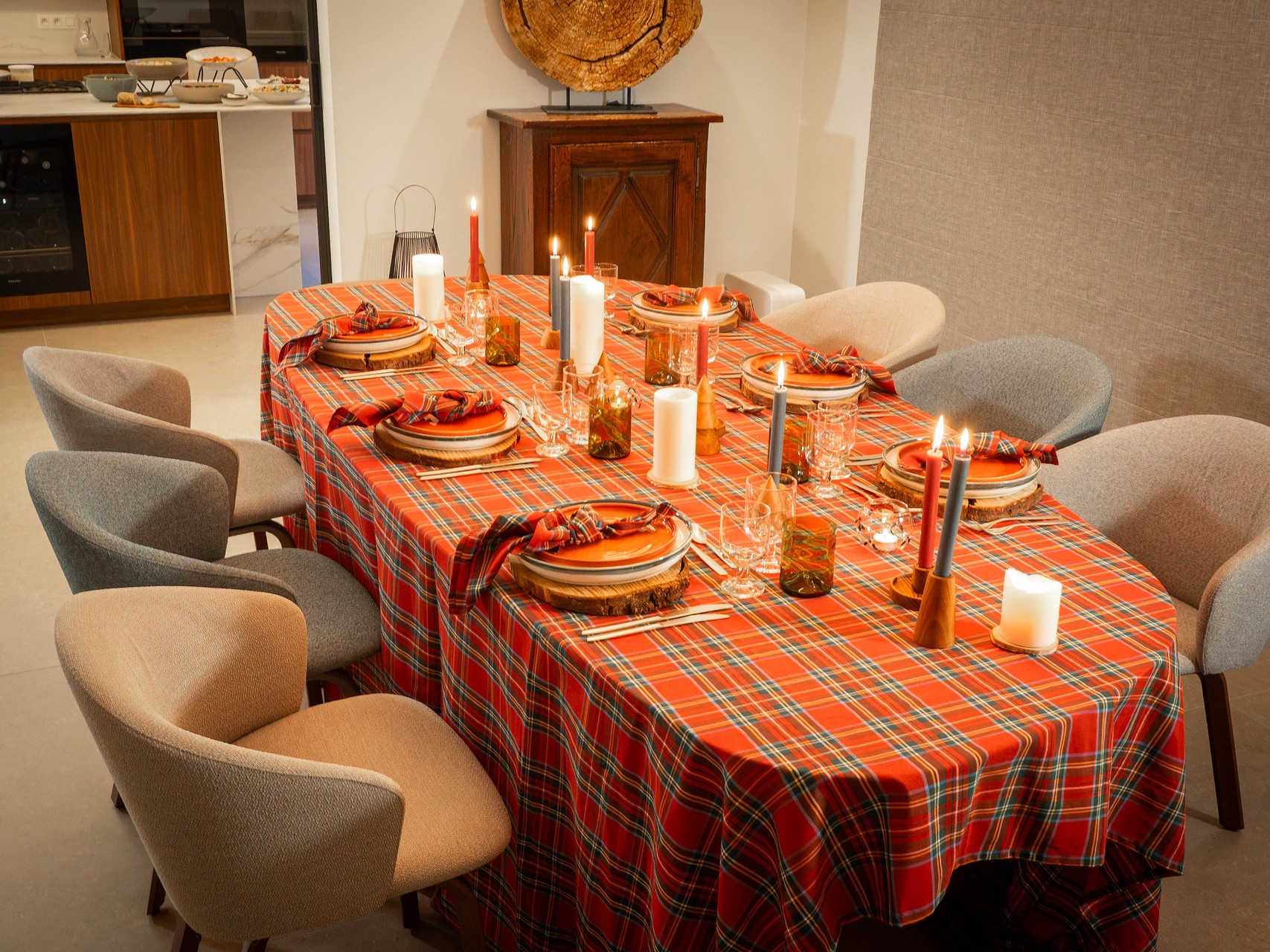 Table décorée pour les fêtes par Pistache Club