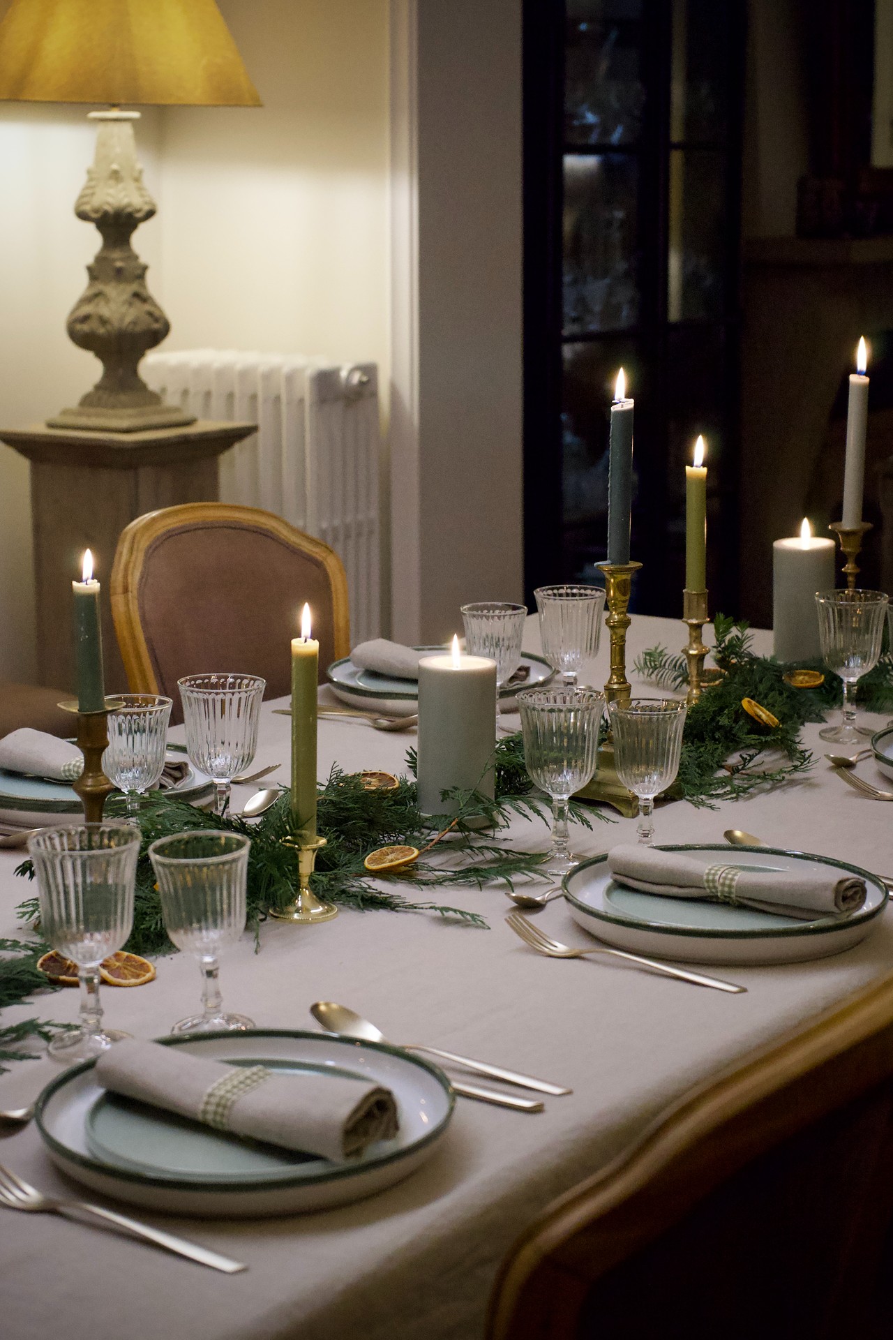 Table décorée pour les fêtes par Pistache Club